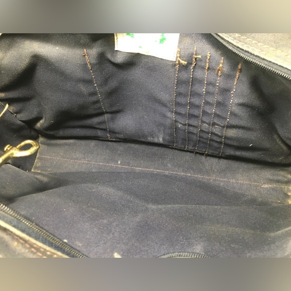 Vtg Wilderness Pride Battenkill Leather Travel Messenger Attache Top Handle Bag - Picture 9 of 10